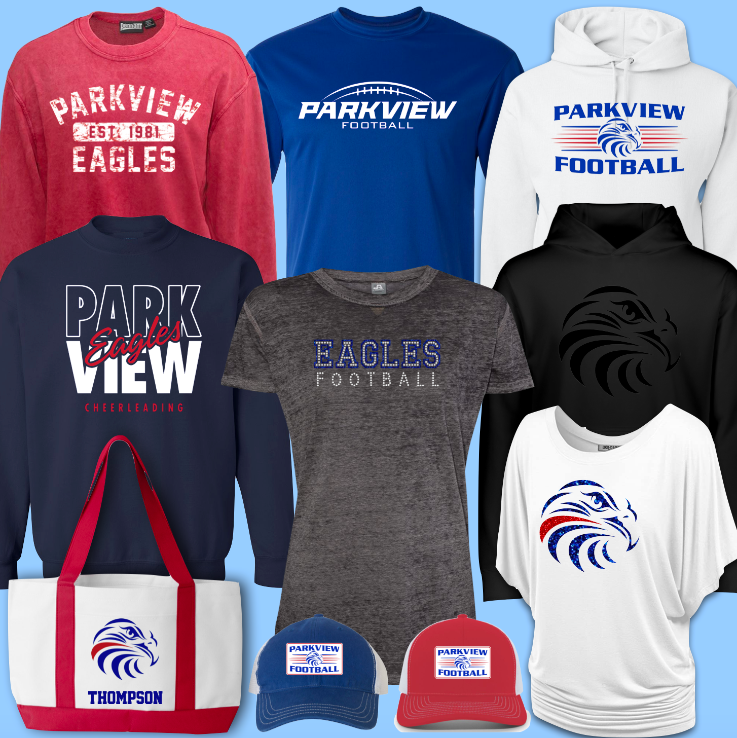 Eagles Football Shirt Eagles Spirit Wear Team Spirit Shirts 